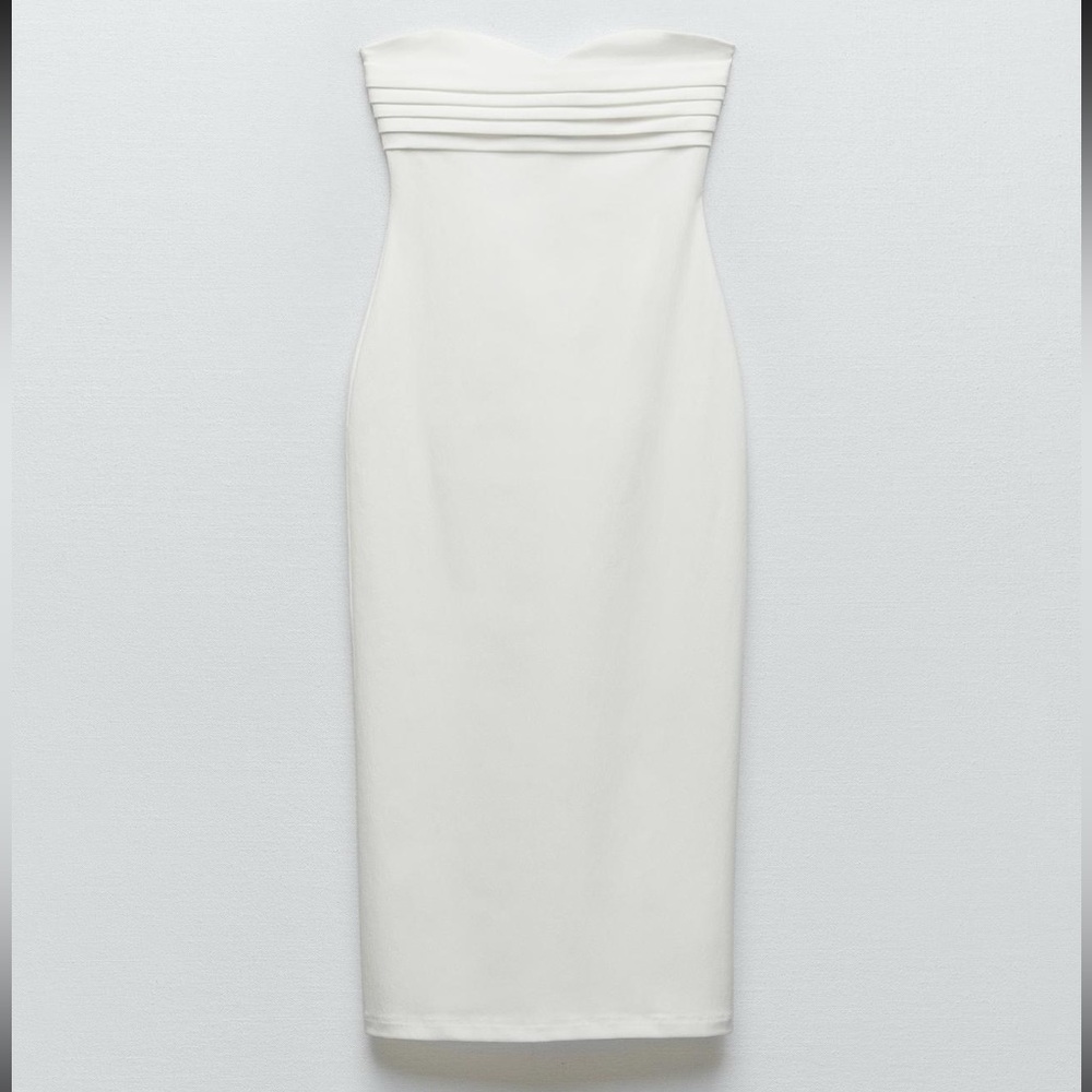 Zara White Midi Dress